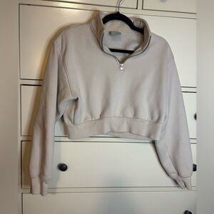 Aritiza TNA Cozy Quarter-Zip Top Size small